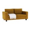 Celočalúnená pohovka, 3 sed, horčicová látka, LUANA 7