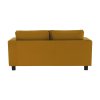 Celočalúnená pohovka, 3 sed, horčicová látka, LUANA 8