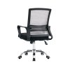 Kancelárska stolička, sieťovina sivohnedá TAUPE/látka čierna, APOLO 2 NEW