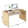 PC stôl, dub artisan/biela, RIOMA TYP 11