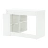 PC stôl, biela, univerzálny, KORNER 2 NEW