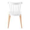 Jedálenská stolička, biela/buk, ZOSIMA