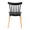 Jedálenská stolička, čierna/buk, ZOSIMA