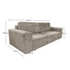 Rozkladacia pohovka, béžová, HARPERA BIG SOFA 2