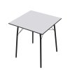 Jedálenský stôl, biela/čierna, 70x70x75 cm, NALAK TYP 1