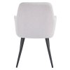 Dizajnové kreslo, svetlosivá/čierna, OSKOR