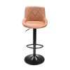 Barová stolička, ekokoža koňaková/čierna, TERKAN NEW