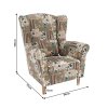 Kreslo ušiak, látka patchwork viorica 1, CHARLOT