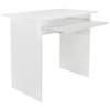 PC stôl, biely, VERNER NEW