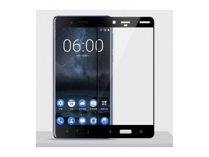 Ochranné tvrdené sklo pro Nokia 8 černé