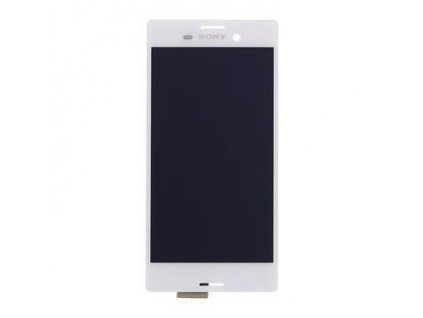 LCD display + sklíčko LCD + dotyková plocha Sony Xperia M4 bílé SWAP