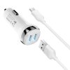 Nabíjecí adaptér do auta Hoco Z40 Superior dual port car charger White