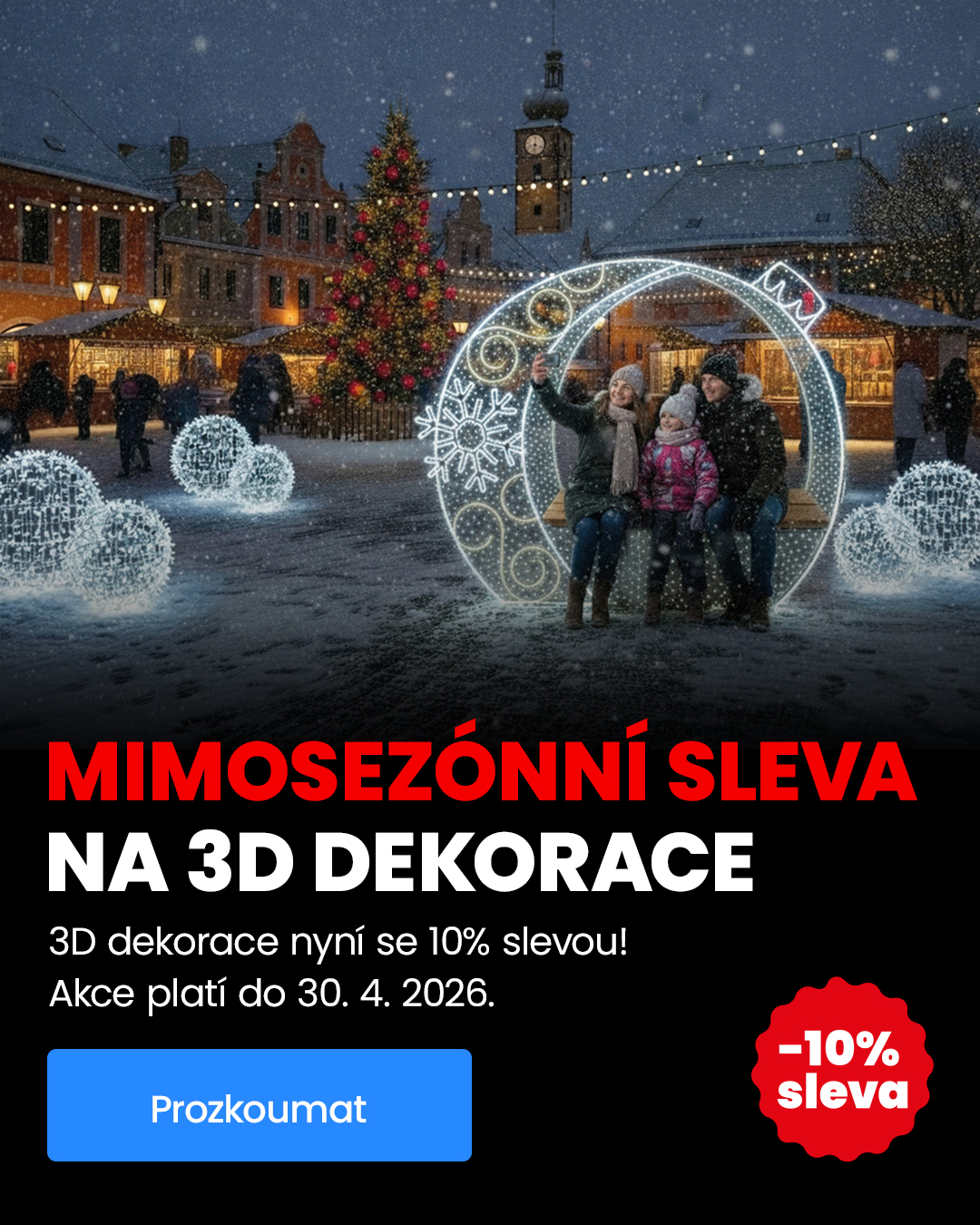 -10% sleva na 3d dekorace