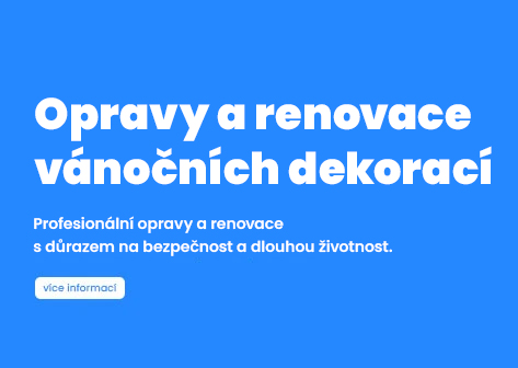 Opravy a renovace vánočních dekorací