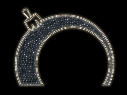 Vánoční LED brána 2, 365x285 cm fotopoint svetelne brany svetelna dekorace pro mesta obce tb sb2 - Vanocni svetelna dekorace Vlocka na verejne osvetleni pro mesta a obce