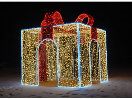 Vánoční LED darek fotopoint dekorace pro obce mesta nakuni centra vanočni svetelna vyzdoba dekorace MC DECO dekorace pro mesta obce
