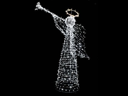 3D LED ANDĚL 245 cm vánoční dekorace