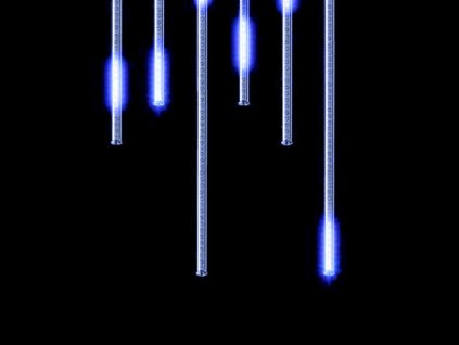 Světelné LED rampouchy Snow-fall, 50 cm, 20 ks, modré