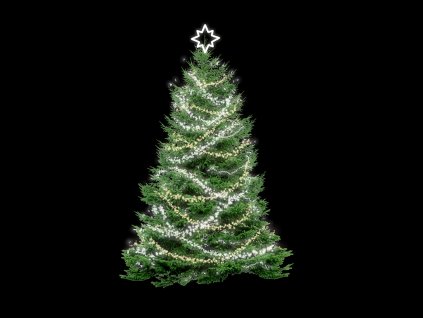 Zvýhodněný set pro vánoční stromy SNOW, 10 m 7- Svetelna vanocni vyzdoba pro mesta a obce