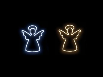 Vánoční Andílek, 50 x 40 cm 7 - Svetelna vanocni vyzdoba pro mesta a obce