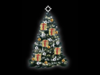 Zvýhodněný set pro vánoční stromy GIFT, 10 m snowfall 1 - Svetelna vanocni vyzdoba pro mesta a obce