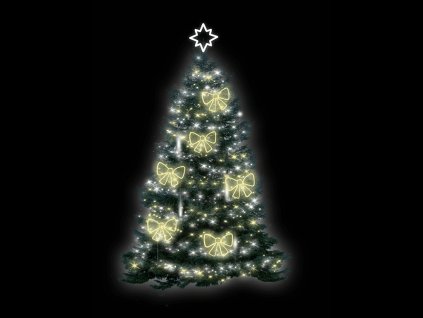 Zvýhodněný set pro vánoční stromy RIBBON, 5 m snowfall 1 - Svetelna vanocni vyzdoba pro mesta a obce