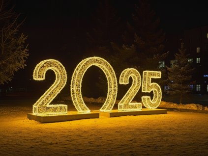 3d led napis vanocni svetelna dekorace MC DECO dekorace pro mesta obce
