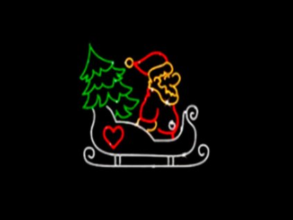 2d led svetelna dekorace pro mesta obce vanočni dekorace santa