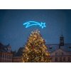 Kometa na špičku vánočního stromu, 120 cm modra Svetelna vanocni vyzdoba pro mesta a obce