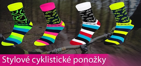 Stylové cyklistické a sportovní ponožky
