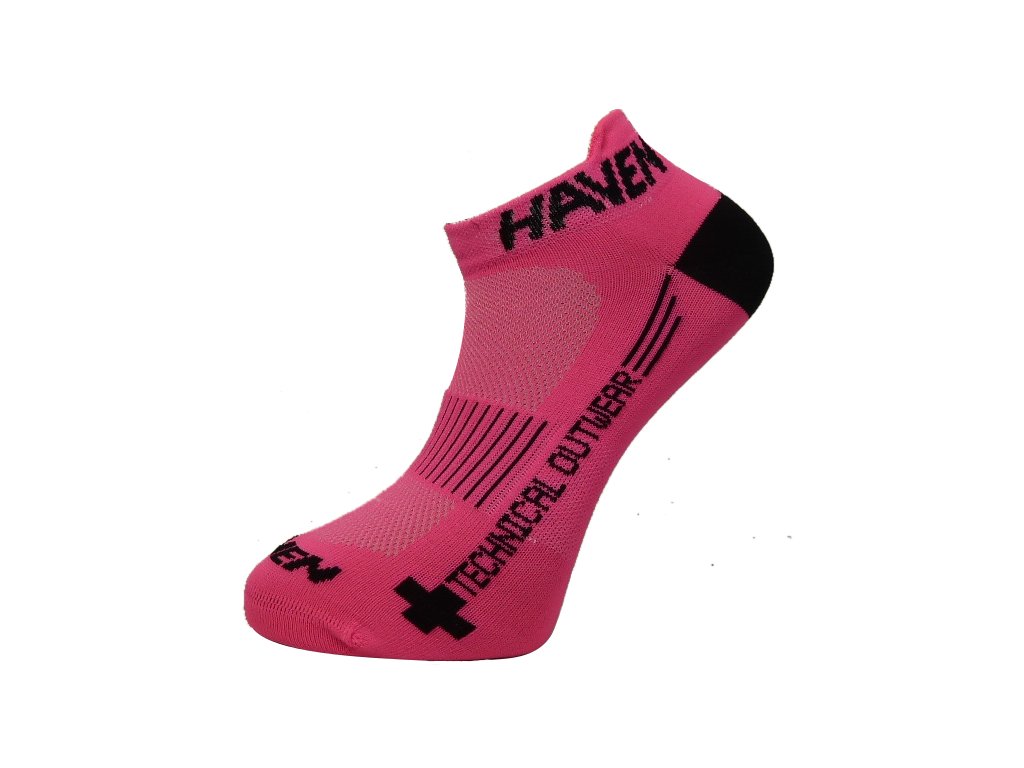 Ponožky HAVEN SNAKE Silver NEO pink/black 2 páry vel.