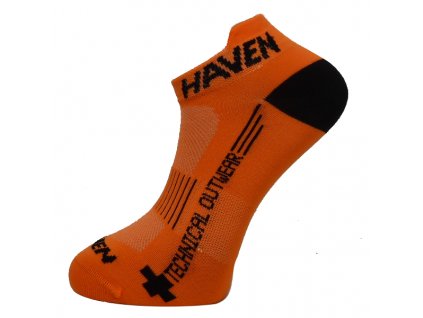 Ponožky HAVEN SNAKE Silver NEO orange/black 2 páry vel.