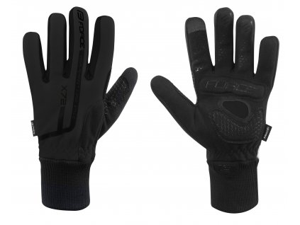 rukavice zimní FORCE X72, černé
