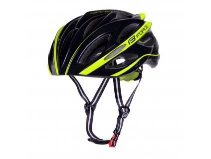 přilba FORCE BULL, černo-fluo (velikost  S-M)