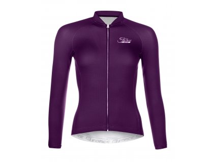 dres F PURE LADY dlouhý rukáv, fialový (velikost  L)