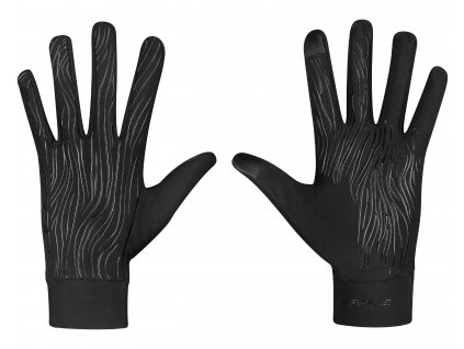rukavice FORCE TIGER jaro-podzim, černé (velikost  L)