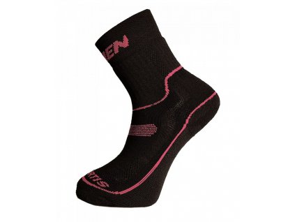 Ponožky HAVEN Polartis KID black/pink