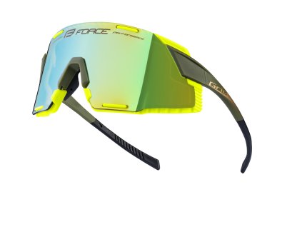 brýle FORCE GRIP army-zlaté, zlatá revo skla