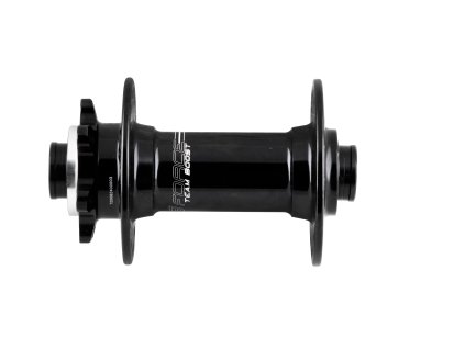 náboj přední F TEAM BOOST 15mm, 6d k.28 děr,černý (použití Přední, počet děr 28 děr, typ brzdy disková)