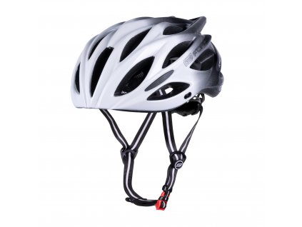 přilba FORCE BULL HUE, bílo-černá (velikost  S-M)