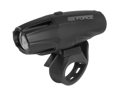 světlo přední FORCE SHARK 700LM USB, černé (umístění Přední, baterie USB dobíjecí, svítivost větší než 700LM)