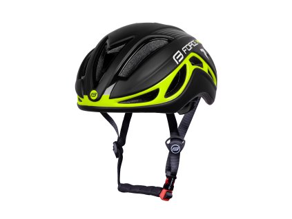 přilba FORCE REX, černo-fluo, (velikost  S-M)