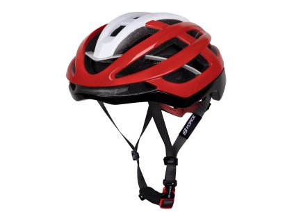 přilba FORCE LYNX, černo-červ.-bílá, (velikost  S-M)