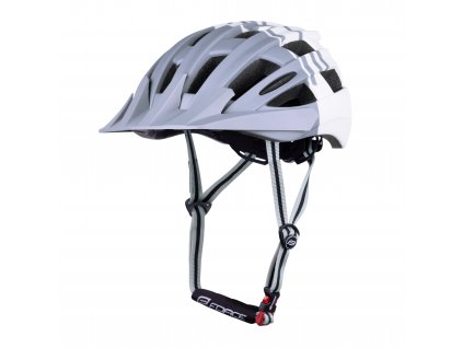 přilba FORCE CORELLA MTB, šedo-bílá (velikost  L-XL)