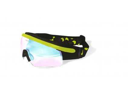 Běžkařské a biatlonové brýle Haven, odklopitelné, Fluo žluté
