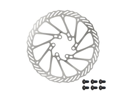kotouč brzdový FORCE-2 160 mm, 6 děr, stříbrný (průměr 160 mm, typ 6-ti děrový)