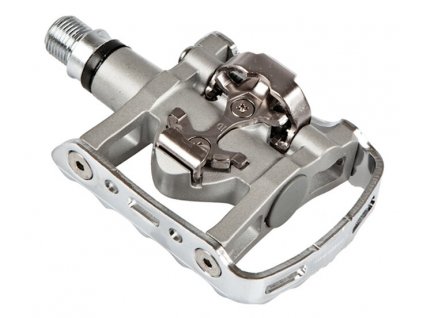pedály SPD jednostranné SHIMANO PD-M324 s kufry SM-SH56 v krabičce (Barva stříbrná, Velikost SPD)
