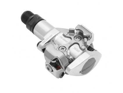 pedály SHIMANO SPD PD-M505S stříbrné s kufry SM-SH51 v krabičce