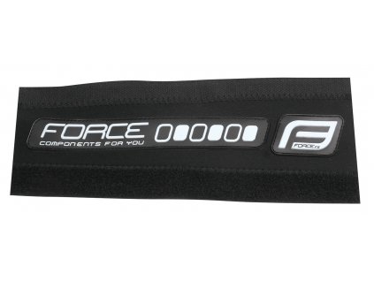 kryt pod řetěz FORCE RUBBER neoprén 9,5cm,čer-bílý (barva černá)