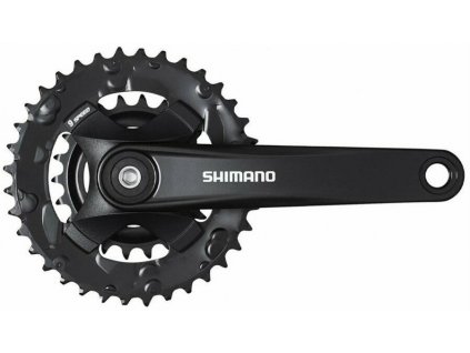 kliky SHIMANO FC-MT101-L 170mm 36x22, černé, bez krytu, 9 speed, pro osu čtyřhran